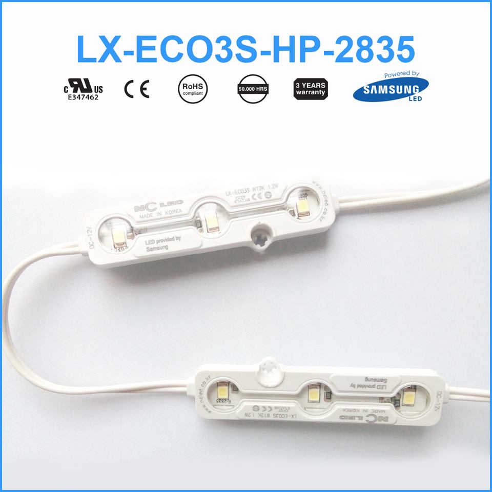 LED NC HÀN QUỐC 3 BÓNG MODEL LX-EC03S-HP-2835 THƯƠNG HIỆU NC LED